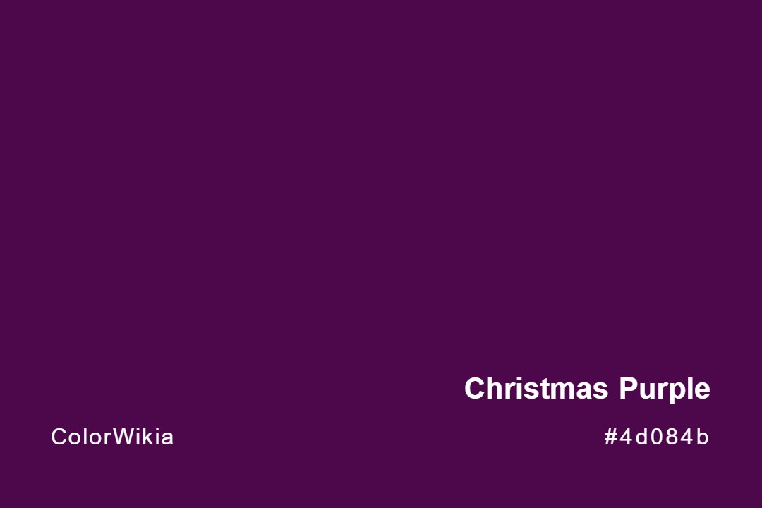 christmas purple color 4d084b