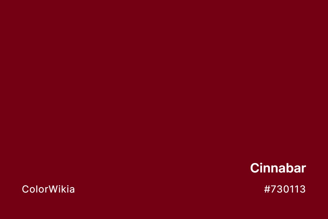 Cinnabar Color – #730113: Codes and Complete Breakdown