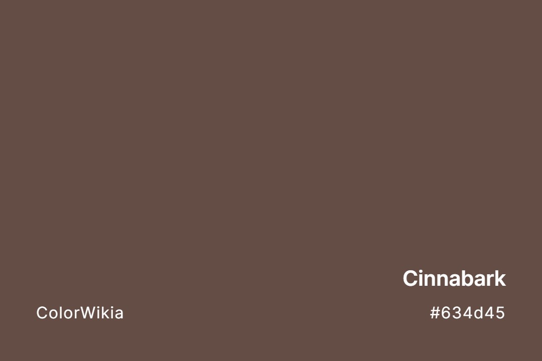 Cinnabark Color – #634d45: Codes and Complete Breakdown