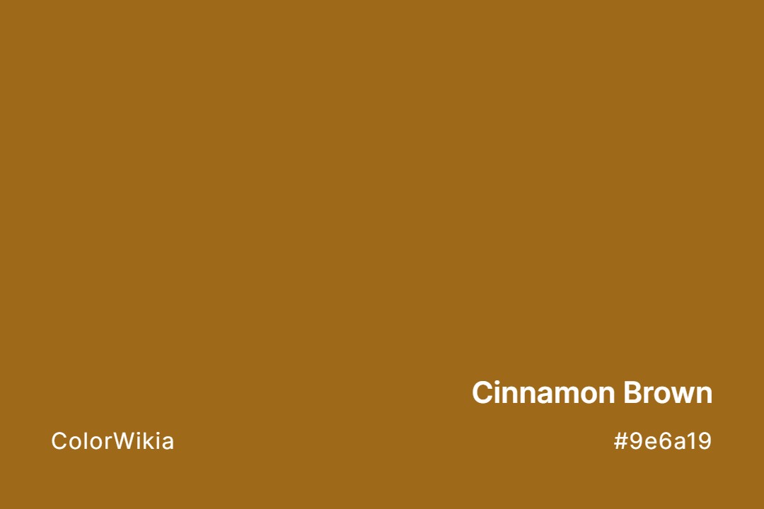 Cinnamon Brown Color – #9e6a19: Codes and Complete Breakdown