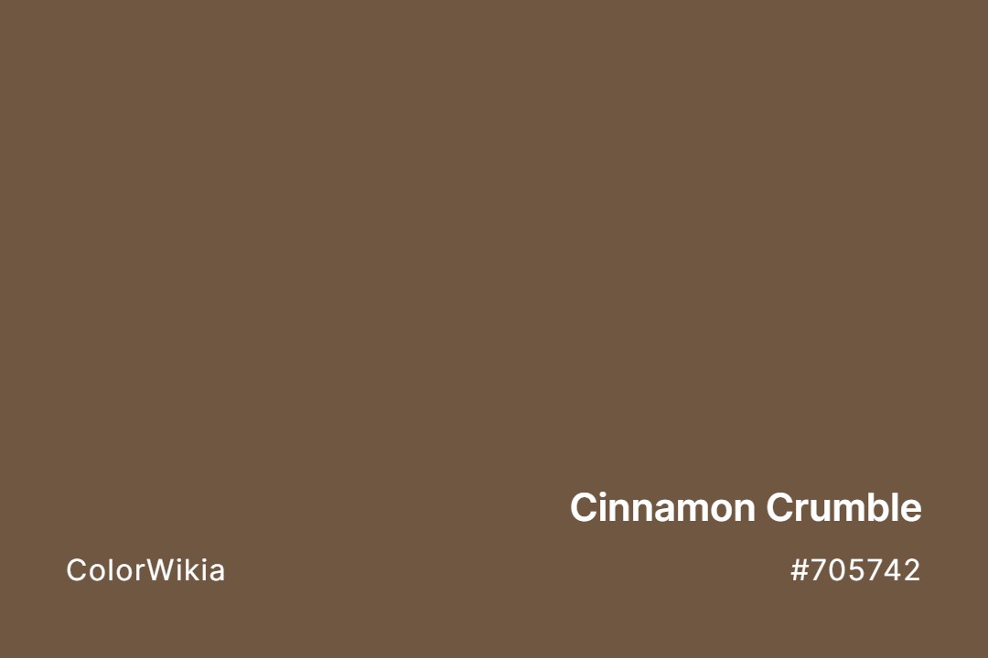 Cinnamon Crumble Color – #705742: Codes and Complete Breakdown