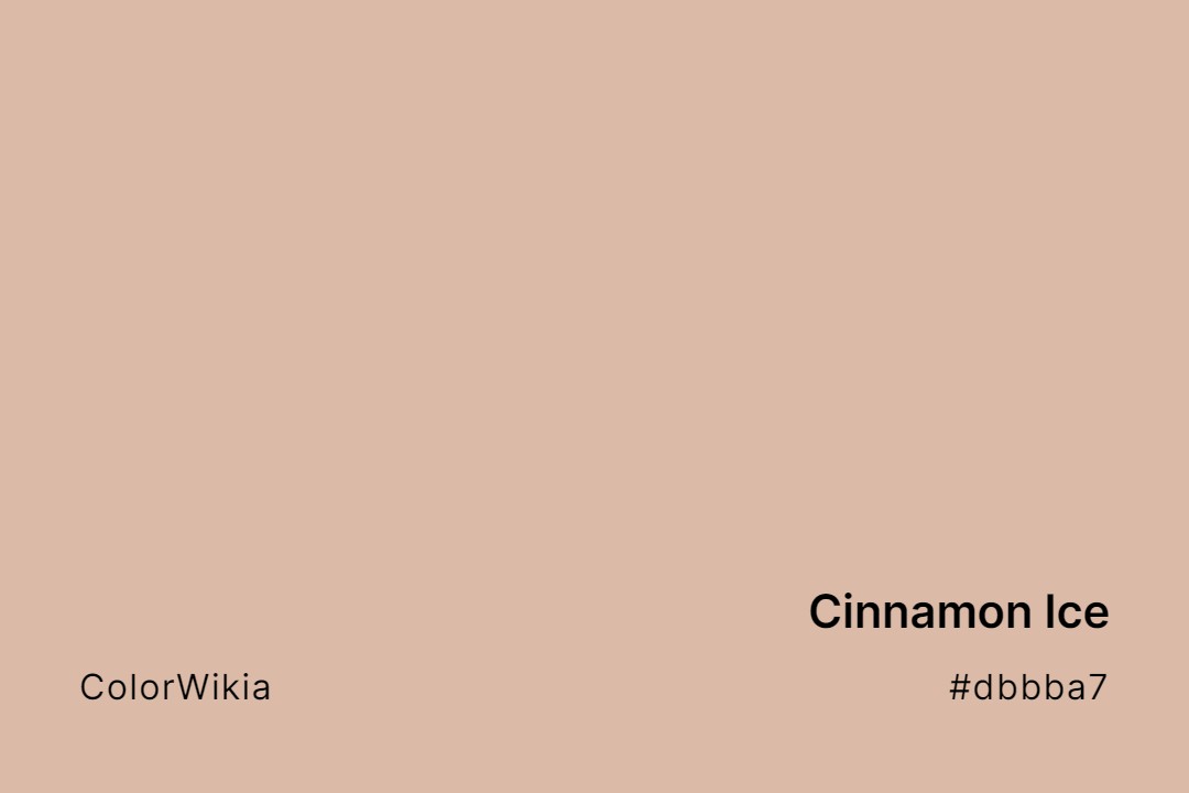 Cinnamon Ice Color – #dbbba7: Codes and Complete Breakdown