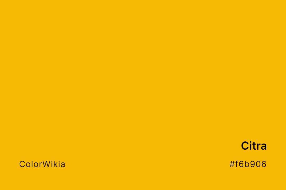 Citra Color – #f6b906: Codes and Complete Breakdown
