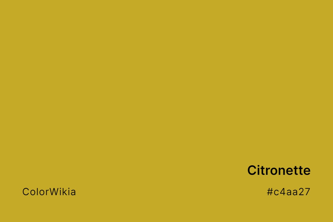 Citronette Color – #c4aa27: Codes and Complete Breakdown