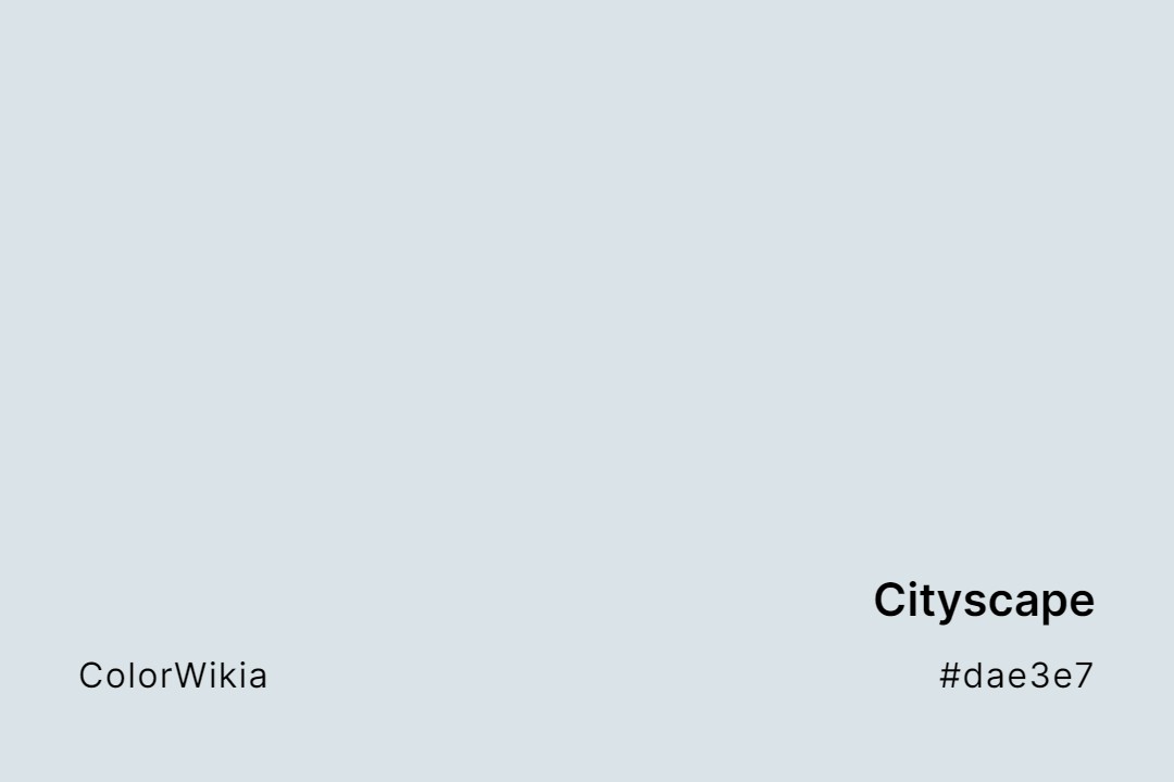Cityscape Color – #dae3e7: Codes and Complete Breakdown