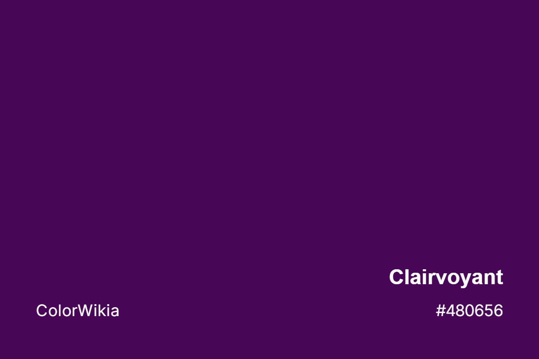 Clairvoyant Color – #480656: Codes and Complete Breakdown