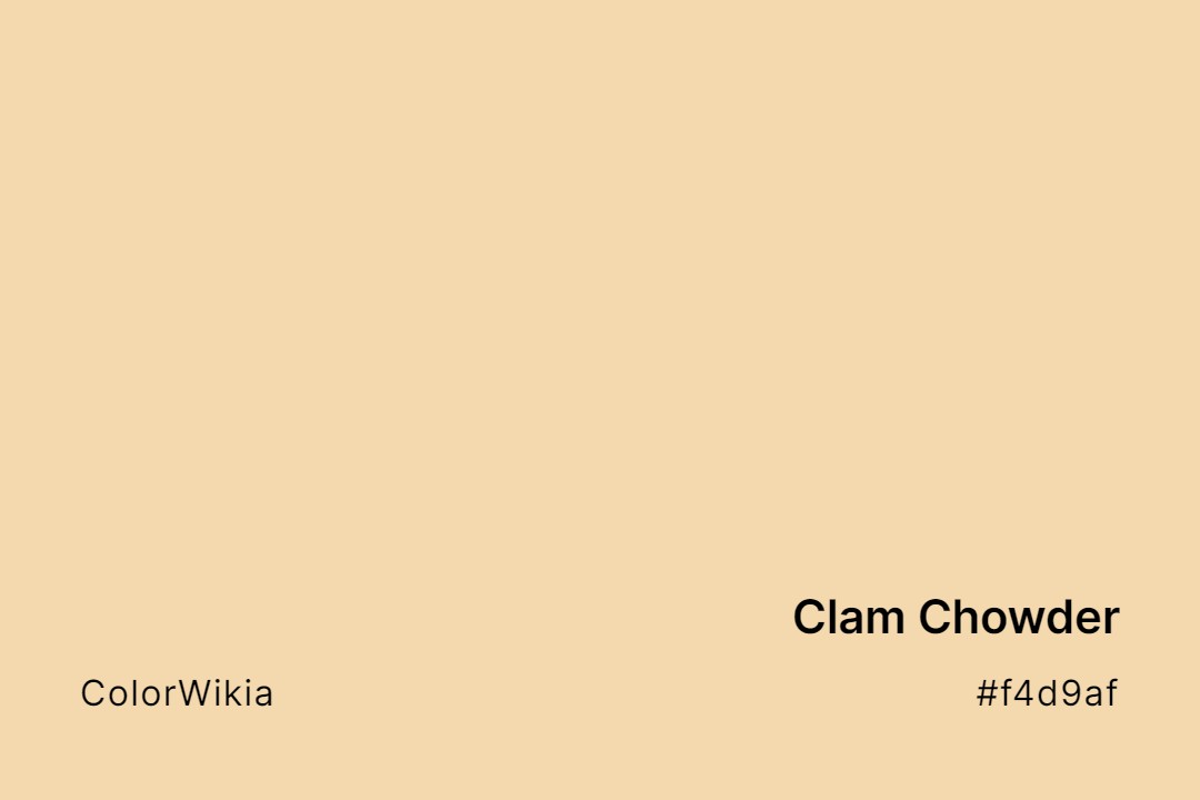 Clam Chowder Color – #f4d9af: Codes and Complete Breakdown