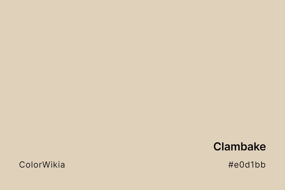 Clambake Color – #e0d1bb: Codes and Complete Breakdown
