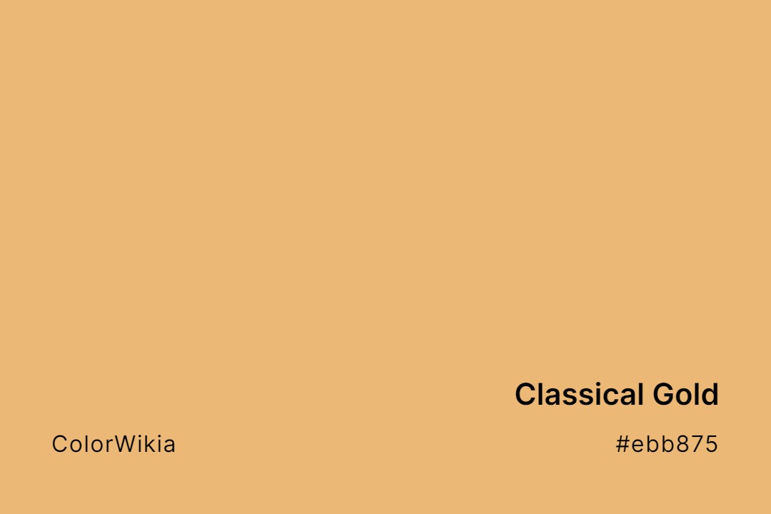 Classical Gold Color – #ebb875: Codes and Complete Breakdown
