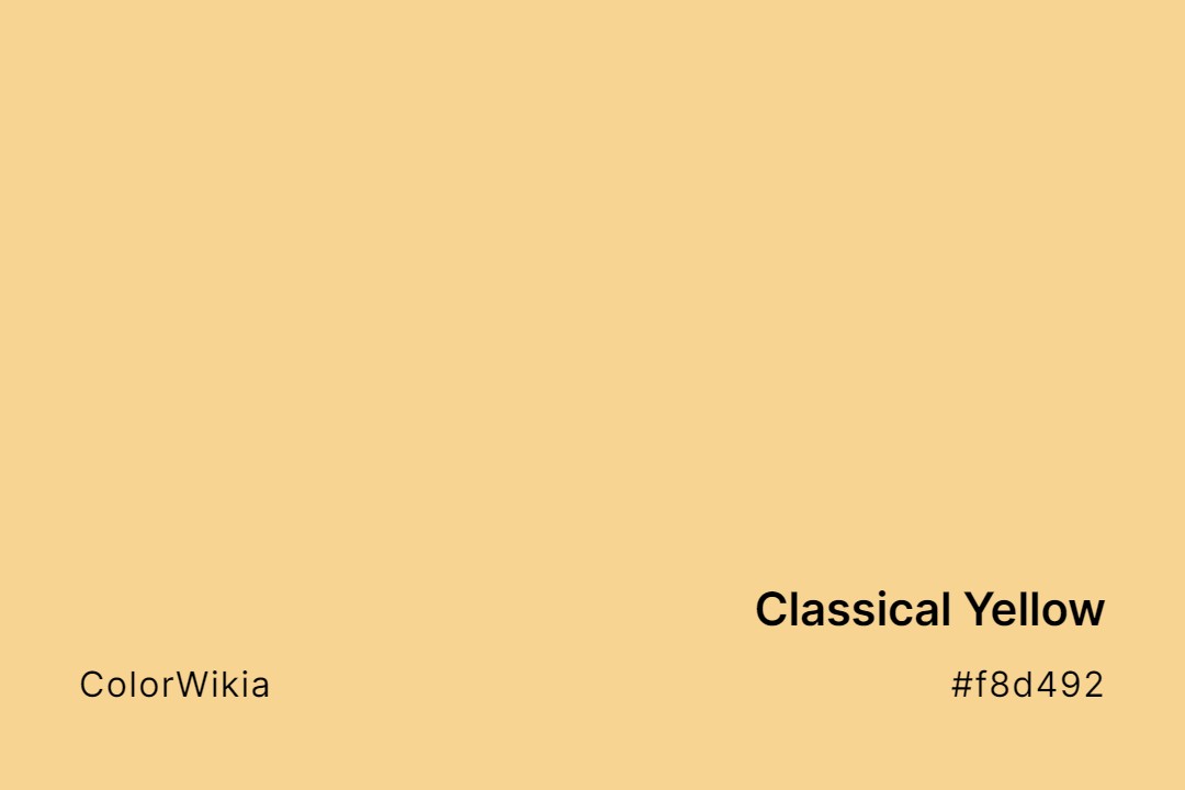 Classical Yellow Color – #f8d492: Codes and Complete Breakdown
