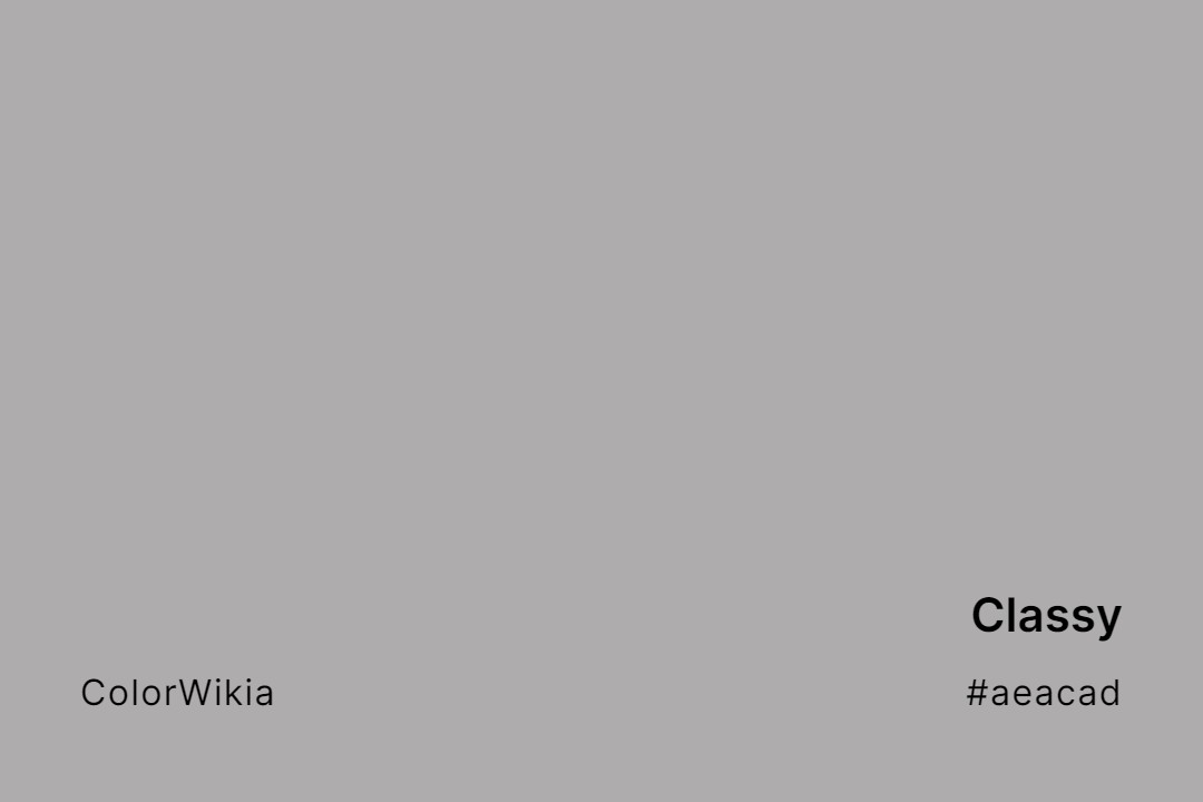 Classy Color – #aeacad: Codes and Complete Breakdown