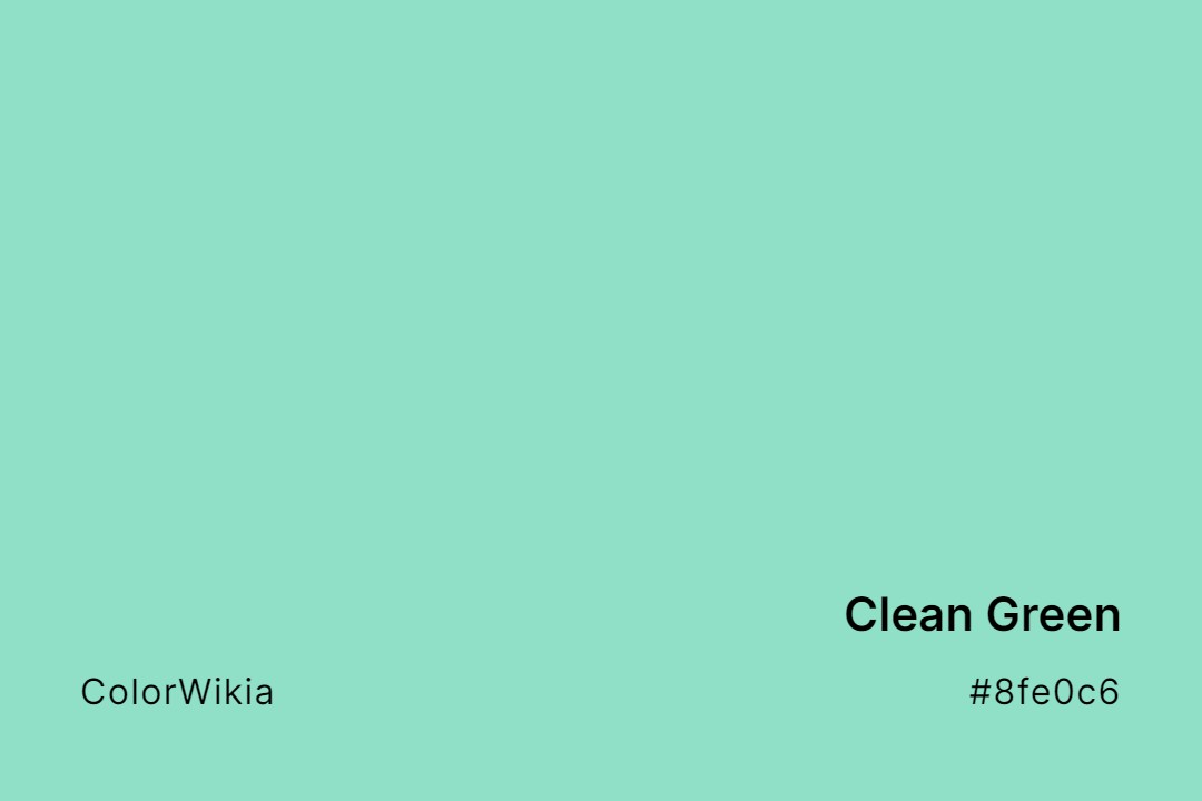Clean Green Color – #8fe0c6: Codes and Complete Breakdown