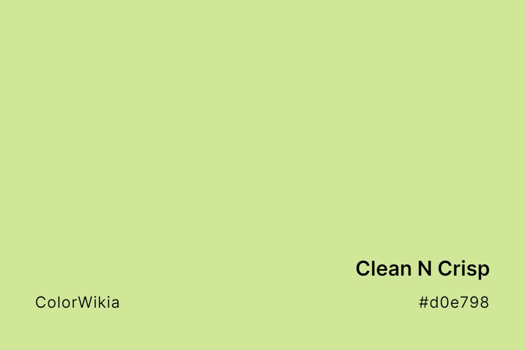 Clean N Crisp Color – #d0e798: Codes and Complete Breakdown