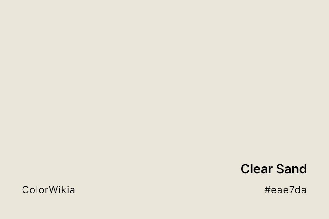 clear sand color eae7da