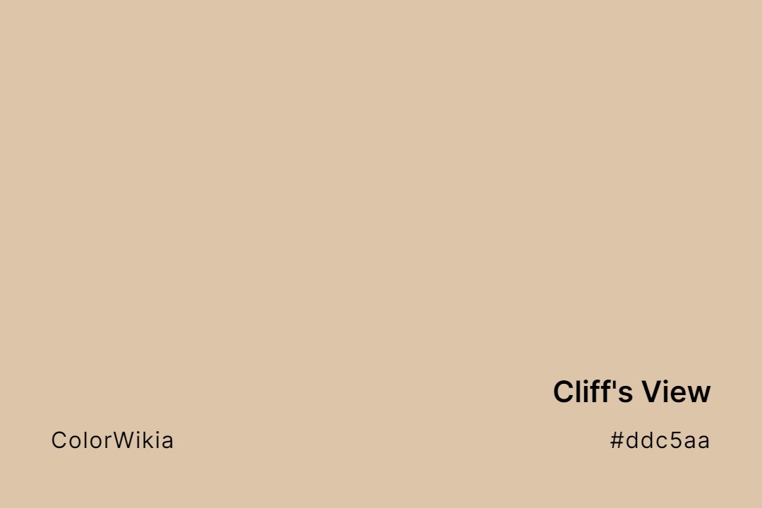 cliffs view color ddc5aa