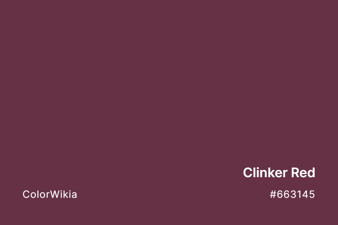 Clinker Red Color – #663145: Codes and Complete Breakdown
