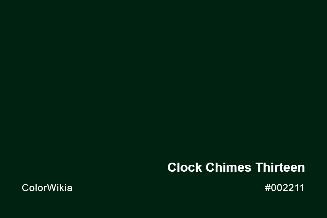 clock chimes thirteen color 002211