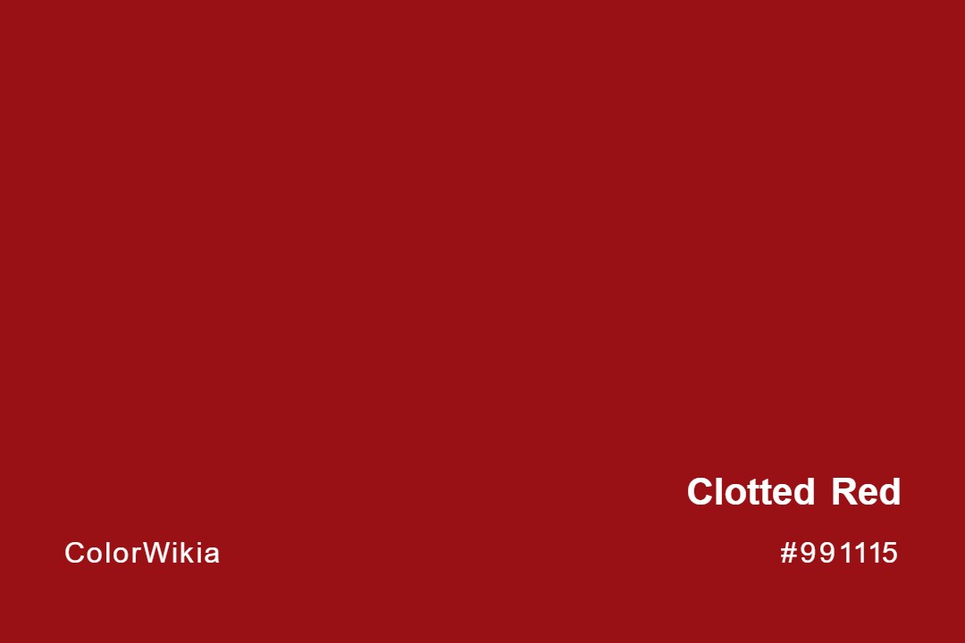 Clotted Red Color – #991115: Codes and Complete Breakdown