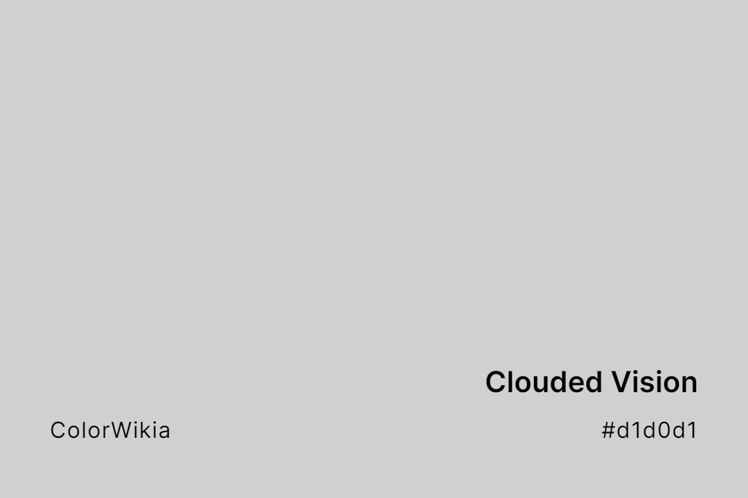Clouded Vision Color – #d1d0d1: Codes and Complete Breakdown