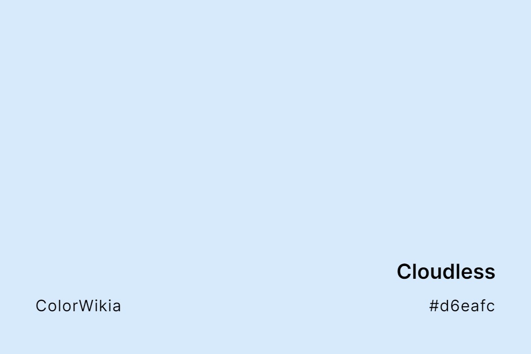 Cloudless Color – #d6eafc: Codes and Complete Breakdown