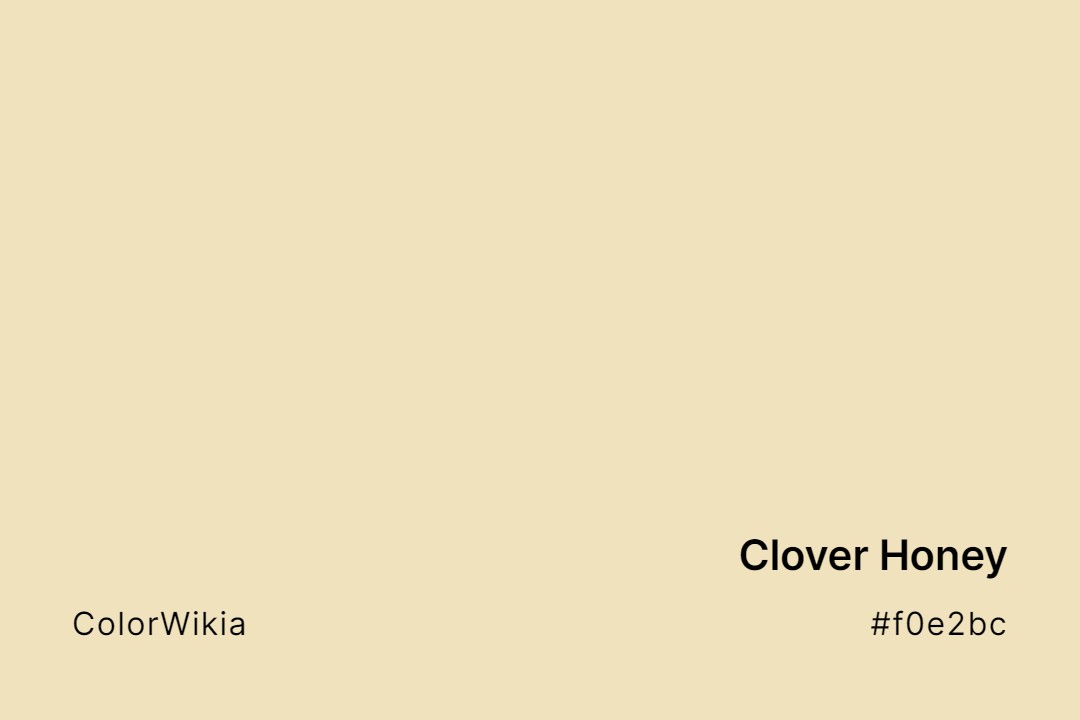 Clover Honey Color – #f0e2bc: Codes and Complete Breakdown