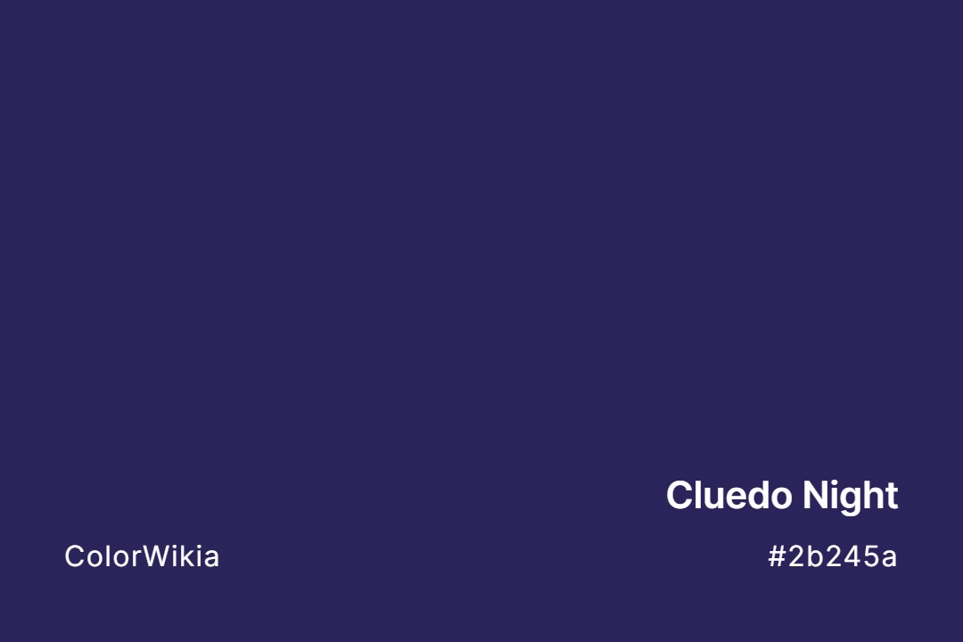 Cluedo Night Color – #2b245a: Codes and Complete Breakdown