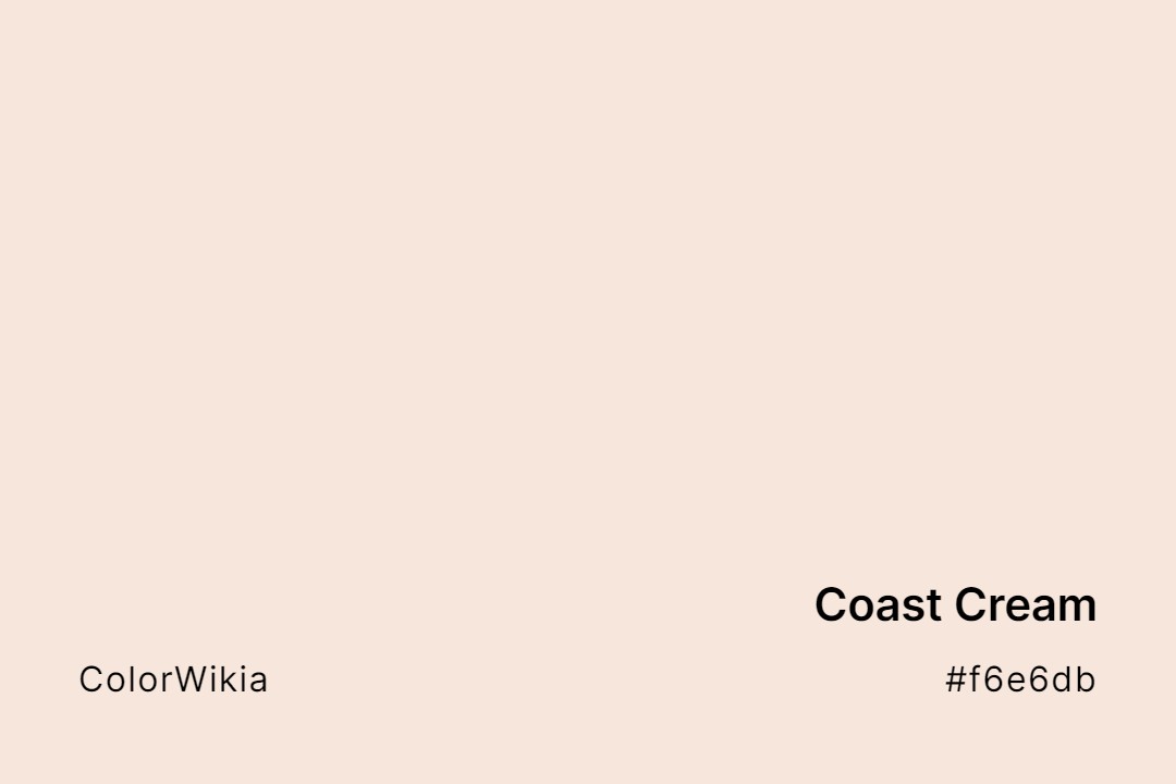 Coast Cream Color – #f6e6db: Codes and Complete Breakdown