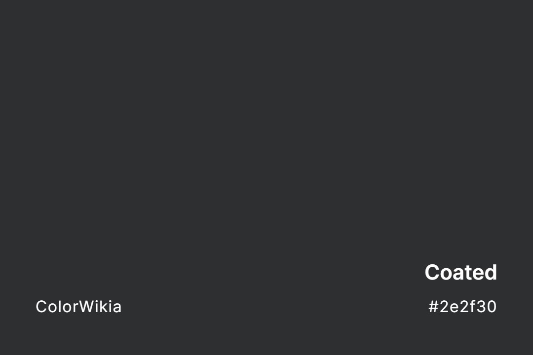 coated color 2e2f30