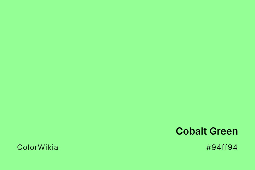 Cobalt Green Color – #94ff94: Codes and Complete Breakdown