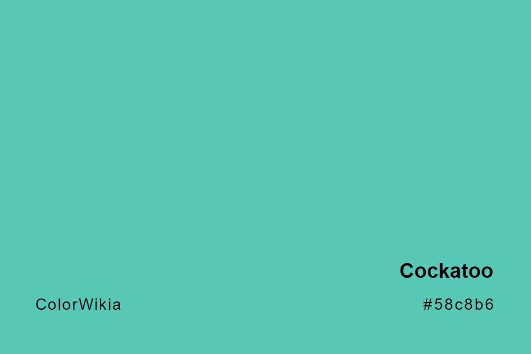 Cockatoo Color – #58c8b6: Codes and Complete Breakdown