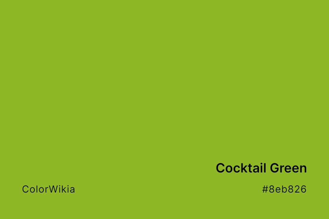 cocktail green color 8eb826