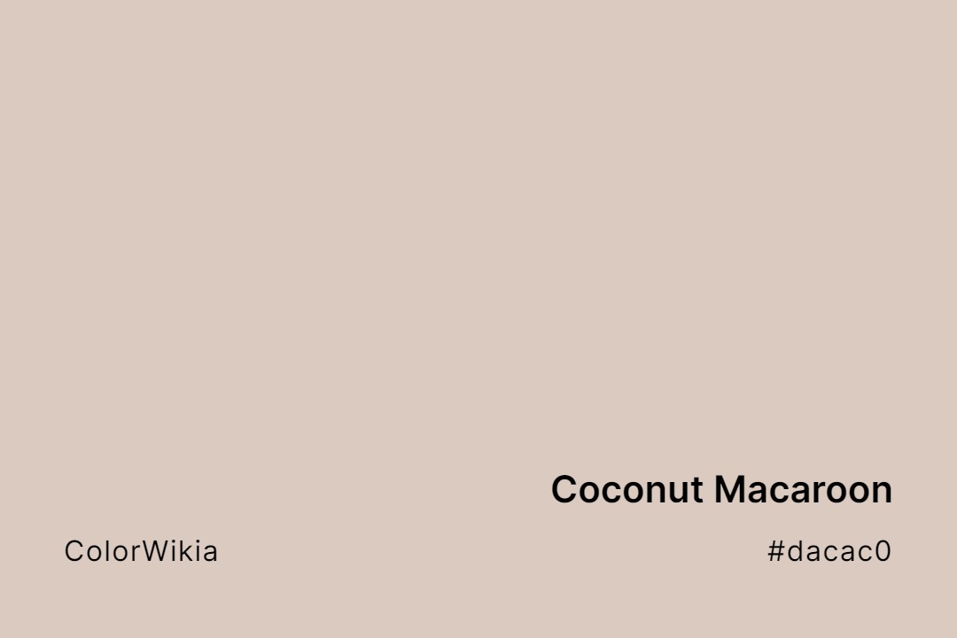 coconut macaroon color dacac0