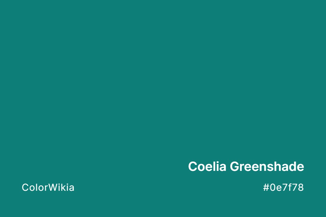 Coelia Greenshade Color – #0e7f78: Codes and Complete Breakdown