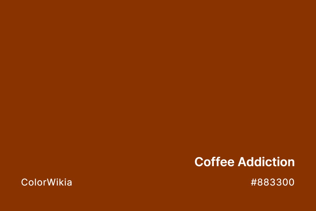 coffee addiction color 883300
