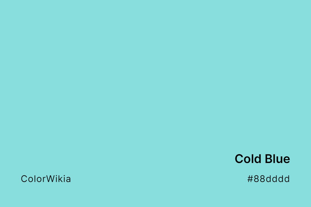 Cold Blue Color – #88dddd: Codes and Complete Breakdown