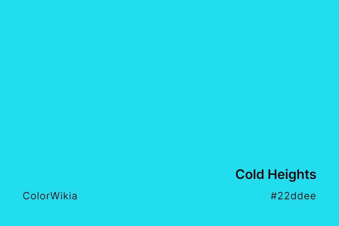 cold heights color 22ddee