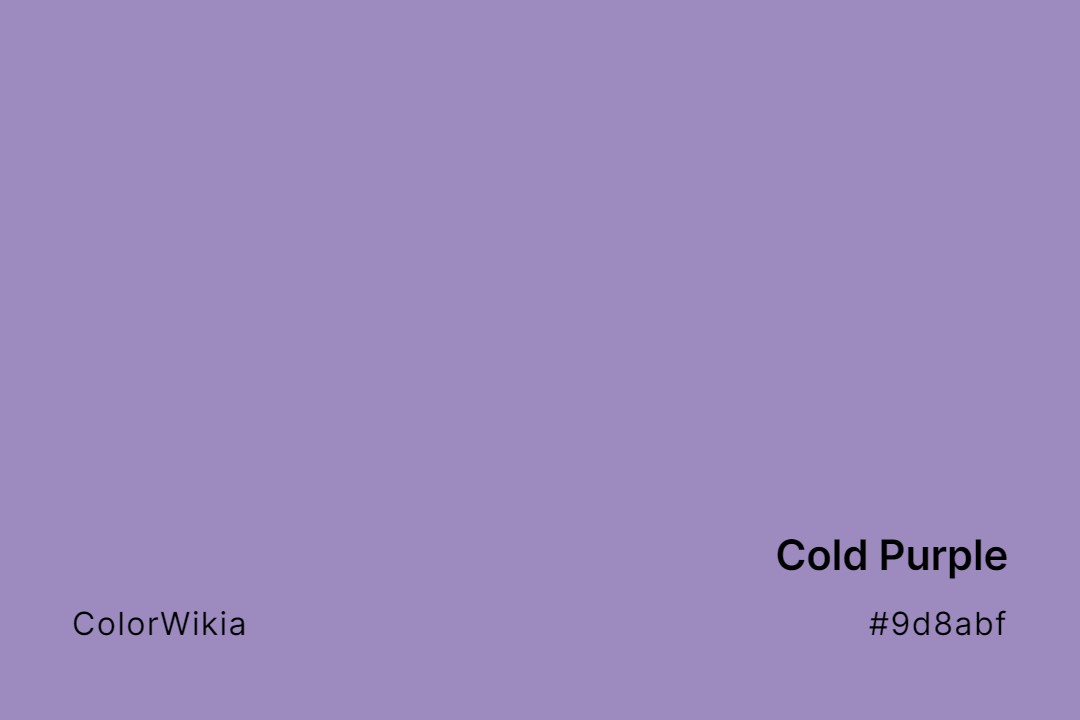 Cold Purple Color – #9d8abf: Codes and Complete Breakdown