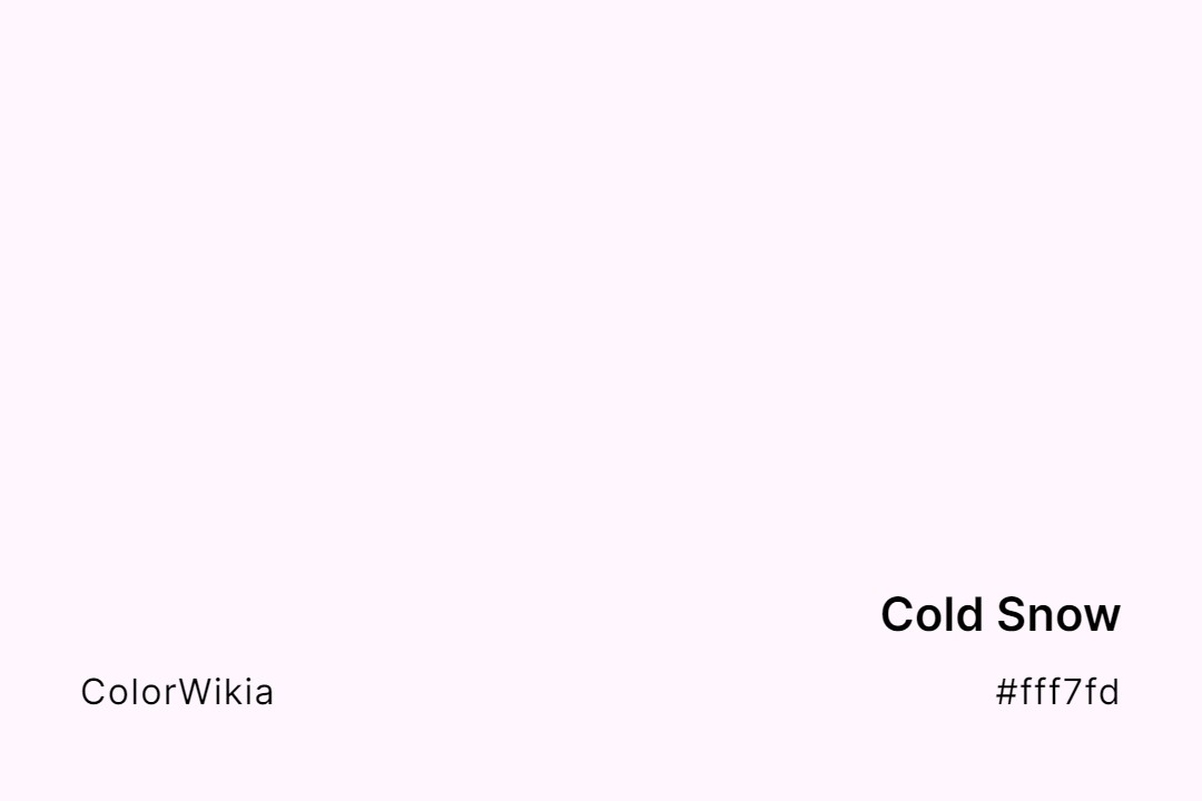 Cold Snow Color – #fff7fd: Codes and Complete Breakdown