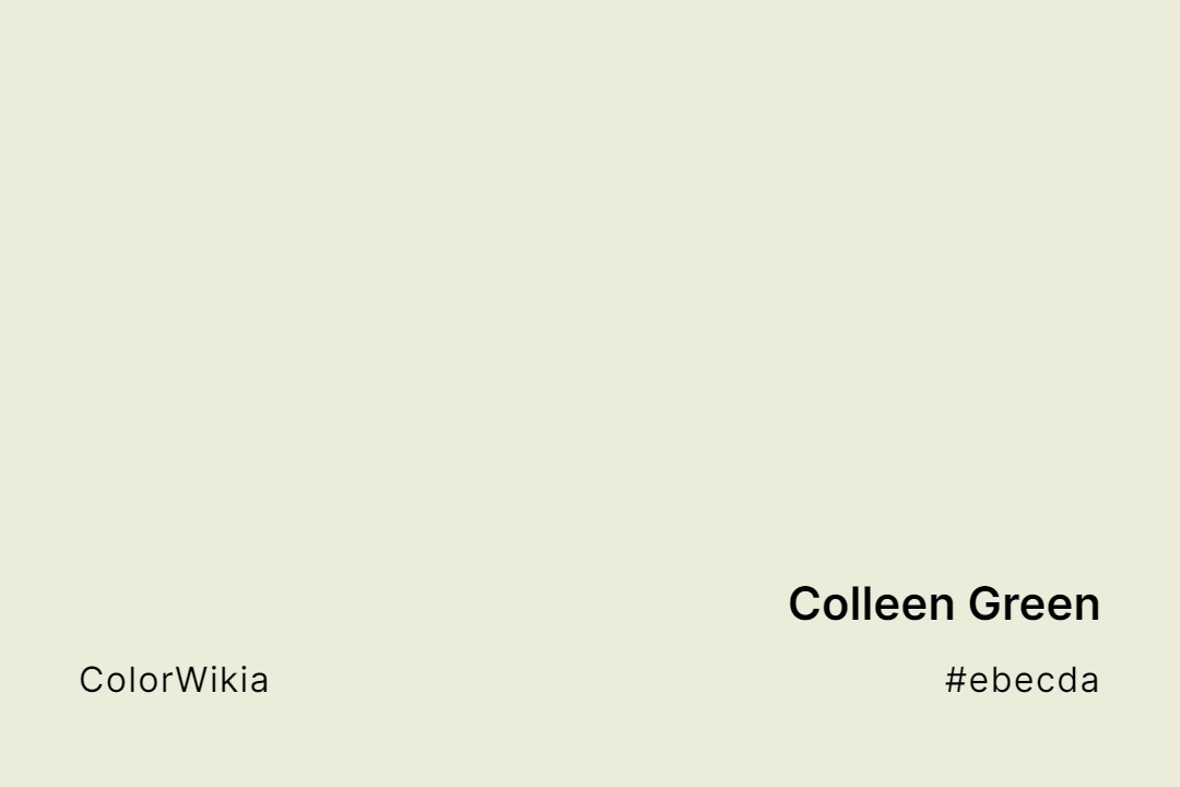 Colleen Green Color – #ebecda: Codes and Complete Breakdown