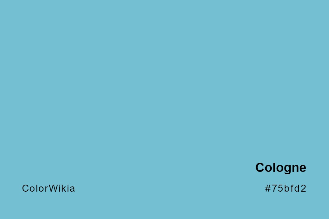 Cologne Color – #75bfd2: Codes and Complete Breakdown