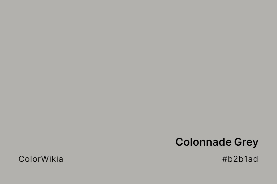 Colonnade Grey Color – #b2b1ad: Codes and Complete Breakdown