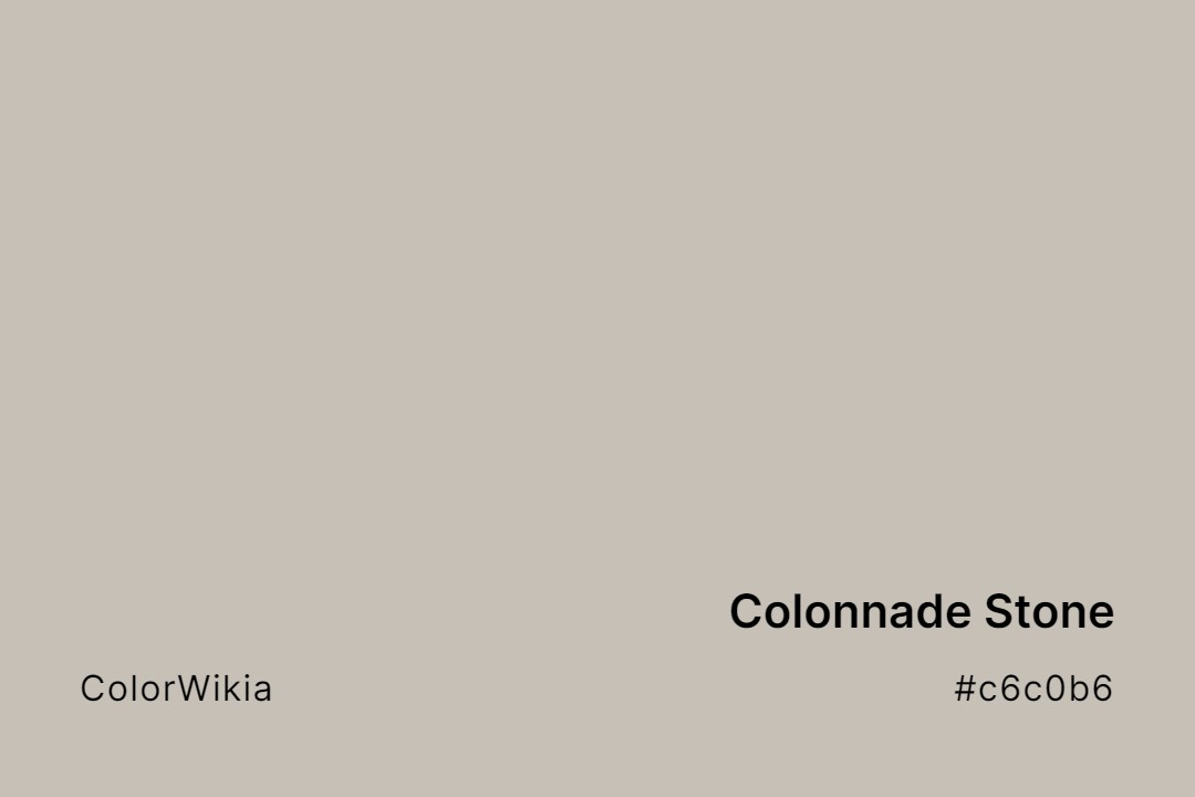 Colonnade Stone Color – #c6c0b6: Codes and Complete Breakdown