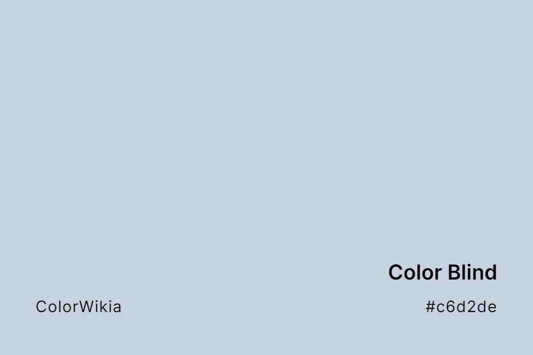Color Blind Color – #c6d2de: Codes and Complete Breakdown