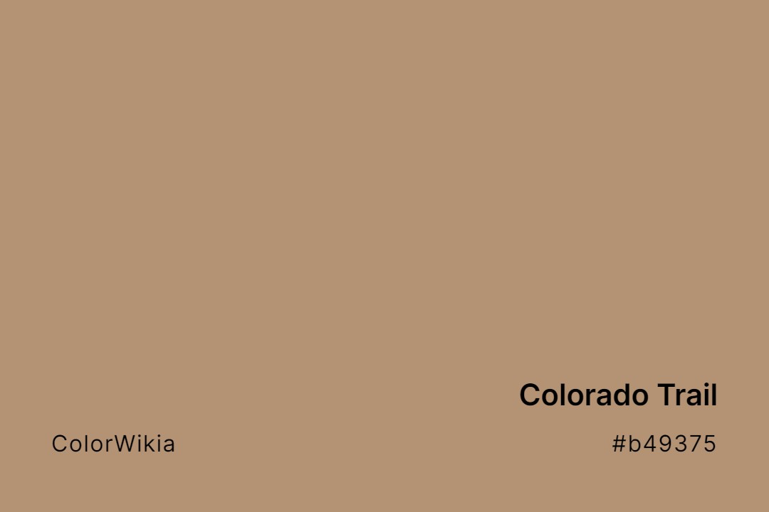 colorado trail color b49375