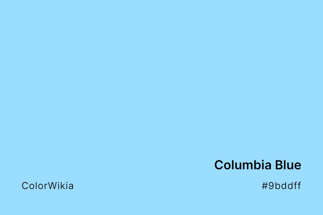 Columbia Blue Color – #9bddff: Codes and Complete Breakdown