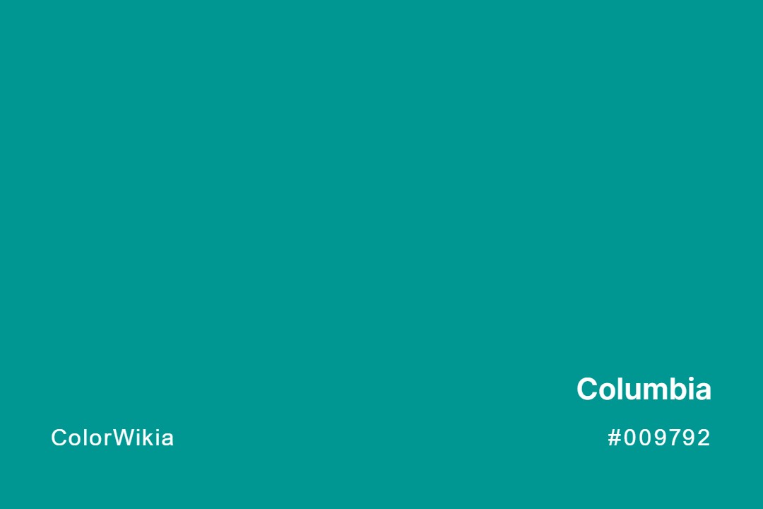 Columbia Color – #009792: Codes and Complete Breakdown
