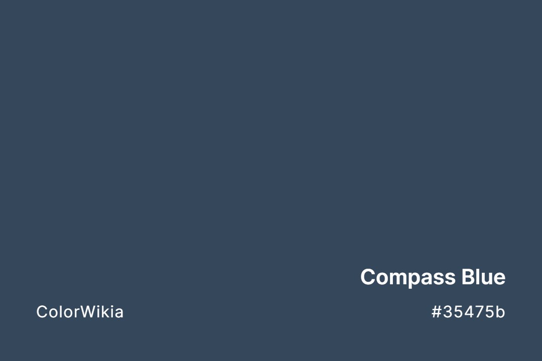 Compass Blue Color – #35475b: Codes and Complete Breakdown