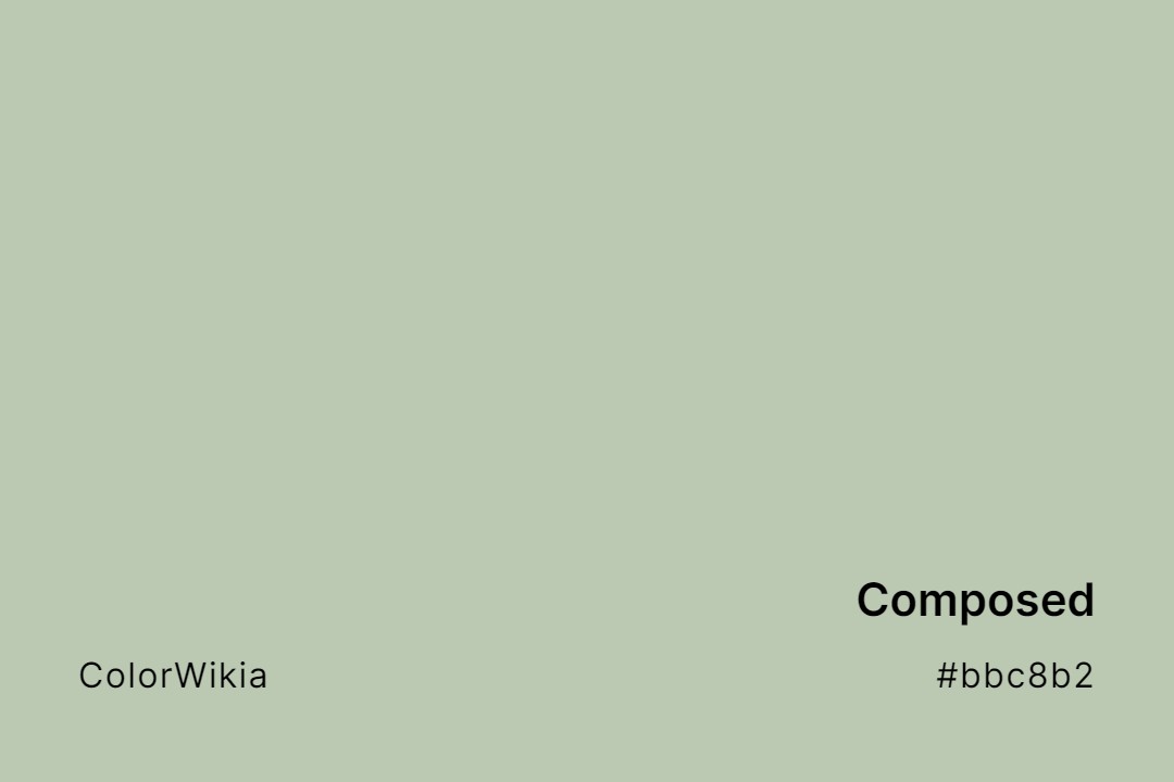 Composed Color – #bbc8b2: Codes and Complete Breakdown