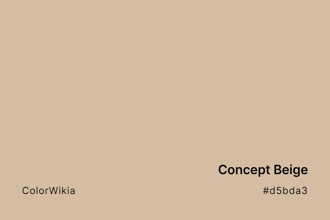 Concept Beige Color – #d5bda3: Codes and Complete Breakdown