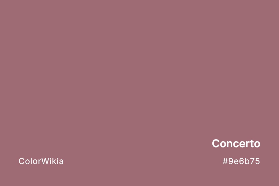 Concerto Color – #9e6b75: Codes and Complete Breakdown